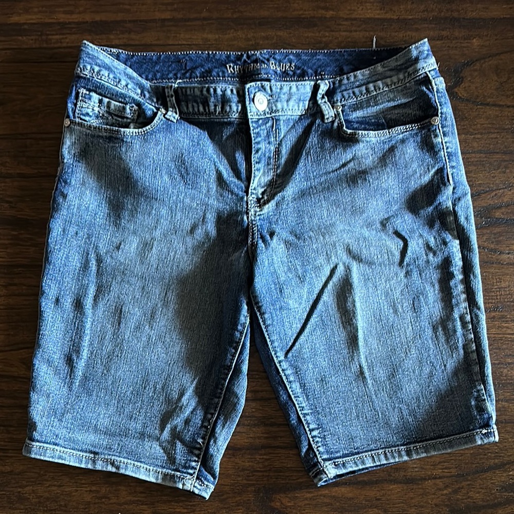 Blue Jean Shorts with Classic Medium Wash